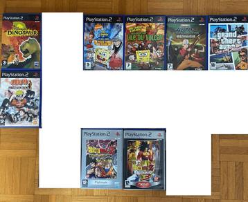 PS2-games om uit te kiezen (GTA, Naruto, Dragon Ball Z, enz. beschikbaar voor biedingen