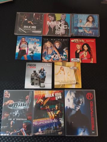 Cd, single en dvd pakket Milk Inc en Regi, Ophalen of Verzenden, Zo goed als nieuw