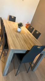 Eettafel met 6 stoelen, Huis en Inrichting, Ophalen, Zo goed als nieuw