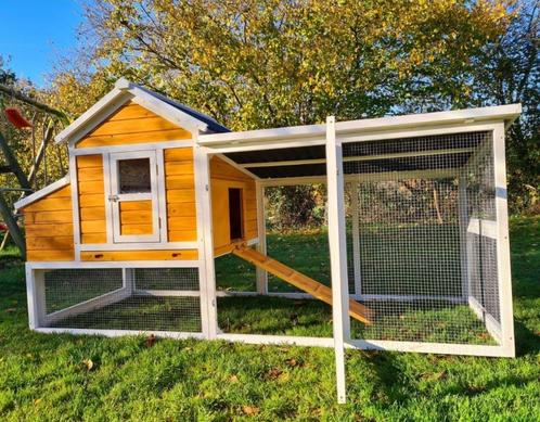 Poulailler XXL abri poule enclos poule parc poule coq caille, Dieren en Toebehoren, Pluimvee | Toebehoren, Nieuw, Kippenhok of Kippenren