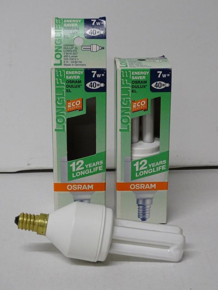 Spaarlamp Osram Dulux EL Longlife 7W=40W E14 220-240V, Huis en Inrichting, Lampen | Losse lampen, Nieuw, Spaarlamp, Minder dan 30 watt