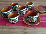 6 koffiekopjes en schoteltjes Boch La Louvière handpainted, Huis en Inrichting, Ophalen, Nieuw, Overige stijlen, Kop(pen) en/of Schotel(s)