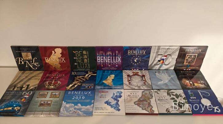 Lot 21 séries euro Benelux BU 2003–2023 + médailles, Postzegels en Munten, Munten | Europa | Euromunten, Setje, Overige landen