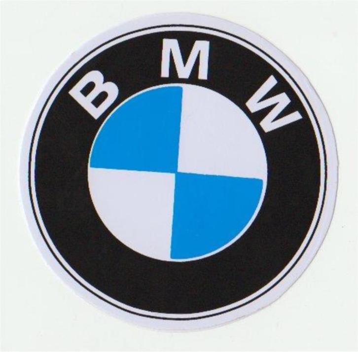 BMW logo sticker rond #1, Motoren, Accessoires | Stickers, Verzenden