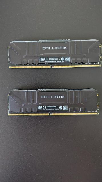 Crucial Ballistix DDR4-3600 RAM, Computers en Software, RAM geheugen, Gebruikt, DDR4, Ophalen of Verzenden, Desktop