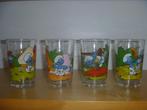 4 verres Schtroumfs 1984, Enlèvement ou Envoi, Schtroumpfs, Utilisé, Autres types
