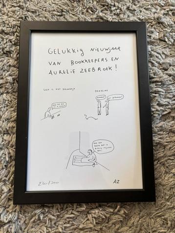 Originele prent/druk Aurelie Zeebroek/dochter van Kamagurka beschikbaar voor biedingen