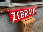 ZEBRALIN emaille reclame plaat, Ophalen of Verzenden