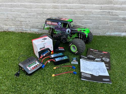 Losi LMT 2.0 grave digger 1/10, Hobby en Vrije tijd, Modelbouw | Radiografisch | Auto's, Zo goed als nieuw, Auto offroad, Elektro