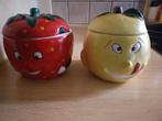 2 VINTAGE CONFITUURPOTJES, Ophalen of Verzenden, Zo goed als nieuw