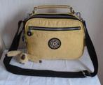 Kipling handtas en schouderriem 4 zakken + aap, Ophalen of Verzenden, Gebruikt, Geel, Kipling