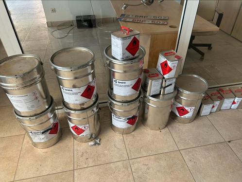 LOT VAN 2K PU HOOGGLANS VERF  7010, Doe-het-zelf en Bouw, Verf, Beits en Lak, Zo goed als nieuw, Verf, Ophalen