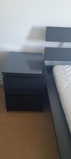 kingsize bed+boxsprings+matras 25 eur!!, Ophalen, Gebruikt, Bruin, Twijfelaar