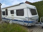 Caravan Fendt Saphir 490TF, Caravans en Kamperen, Caravans, Rondzit, Particulier, Schokbreker, Vast bed