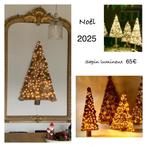 Sapin de Noël lumineux en bois +- 150cm artisanal, Enlèvement, Neuf, Décoration