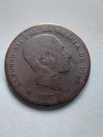 Pièce de monnaie Alfonso XII 1869 5 centimes, Ophalen, 5 cent