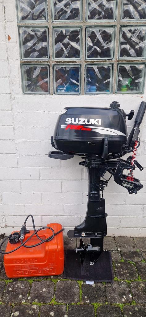 Suzuki 6pk kortstaart, Watersport en Boten, Buiten- en Binnenboordmotoren, Gebruikt, Benzine, Buitenboordmotor, 5 tot 10 pk, Viertaktmotor