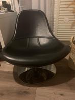 Draaibare stoel zwart leder, Huis en Inrichting, Ophalen, Leer
