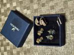 Swarovski lot - drie paar oorbellen en een ring maat 54, Ophalen of Verzenden, Zo goed als nieuw