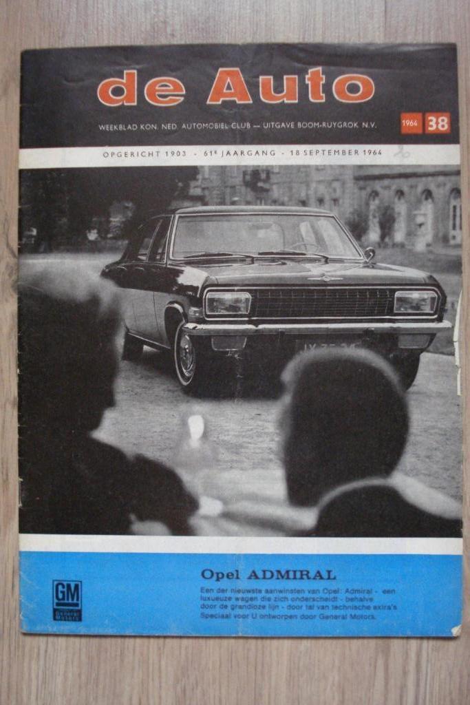 de Auto (Weekblad 18 september 1964), Boeken, Auto's | Folders en Tijdschriften, Gelezen, Algemeen, Ophalen of Verzenden