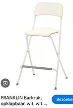 Opklapbare hoge barkruk Ikea. In wit., Huis en Inrichting, Barkrukken, Ophalen