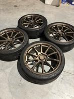19” japan racing sl04 matt bronze, Auto-onderdelen, Banden en Velgen, Ophalen, Gebruikt