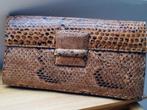 Handtas krokodillen Clutch., Ophalen of Verzenden, Gebruikt, Beige, Handtas