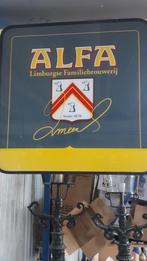alfa bier reclame lichtbak, Collections, Marques de bière, Panneau, Plaque ou Plaquette publicitaire, Comme neuf, Autres marques