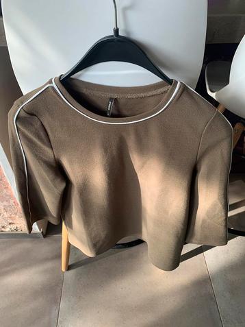 Kaki driekwartmouw bloesje maat S only beschikbaar voor biedingen