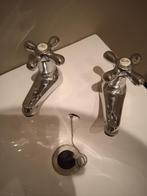 Lavabo Handwasser incl 2 kranen, Huis en Inrichting, Badkamer | Badkamermeubels, Ophalen, Minder dan 50 cm, Zo goed als nieuw