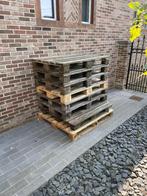 Partij palletten, blok- en europalletten., Doe-het-zelf en Bouw, Hout en Planken, Ophalen, Gebruikt, Minder dan 25 mm, Pallet