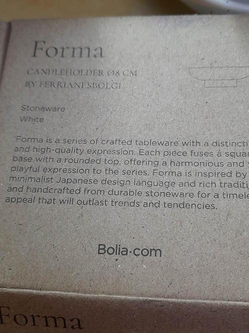 Kaarsenhouder van 'Bolia' Forma kaarsenhouder, Huis en Inrichting, Woonaccessoires | Kandelaars en Kaarsen, Nieuw, Kandelaar, Minder dan 25 cm