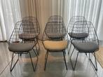 6x Pastoe 'Sm05' black wire chair by Cees Braekman, 1960, Huis en Inrichting, Stoelen, Ophalen, Gebruikt, Zwart, Vintage