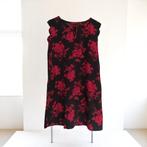 Luchtige zomerjurk zwart rood L, Verzenden, Maat 42/44 (L), Nieuw, Boven de knie