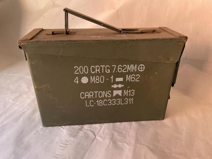 Munitiekist Amerikaans leger 2 Soorten, Verzamelen, Militaria | Algemeen, Landmacht, Kist of Geocache, Ophalen of Verzenden