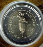 2 euro munt 2022 San Marino Antonio Canova, Verzenden, San Marino, 2 euro, Losse munt