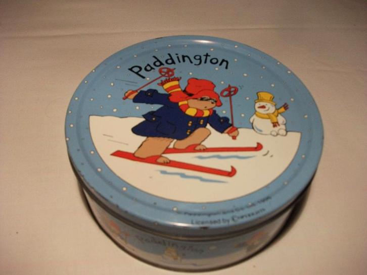 Retro blikken dozen Paddington, Potter&Moore,, Verzamelen, Blikken, Zo goed als nieuw, Koek(jes), Ophalen