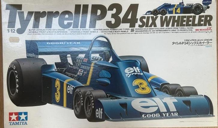 Véhicule à six roues TYRRELL P34 échelle 1:12, Hobby & Loisirs créatifs, Modélisme | Voitures & Véhicules, Neuf, Voiture, Plus grand que 1:32