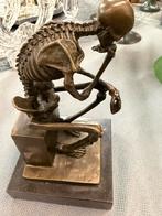 Squelette penseur de rodin bronze, Antiek en Kunst, Ophalen of Verzenden, Brons