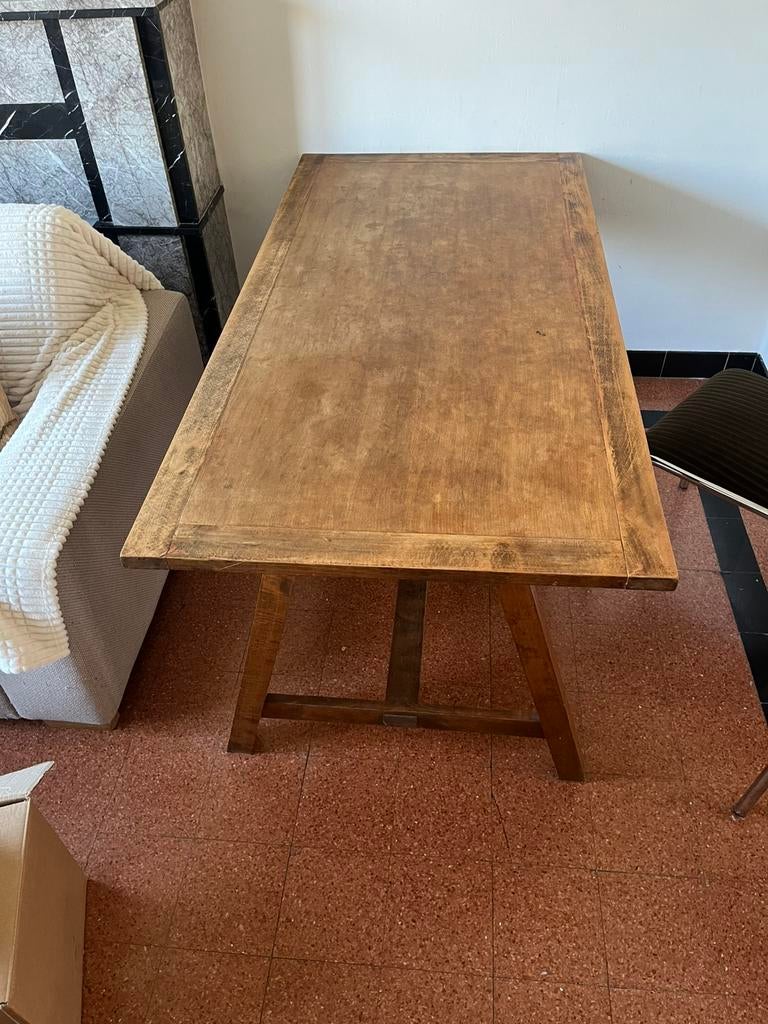 Table a manger en bois exotique massif 160x80x75(h), Maison & Meubles, Enlèvement