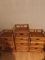 Rotan kastjes, Maison & Meubles, Armoires | Commodes, Enlèvement, Comme neuf