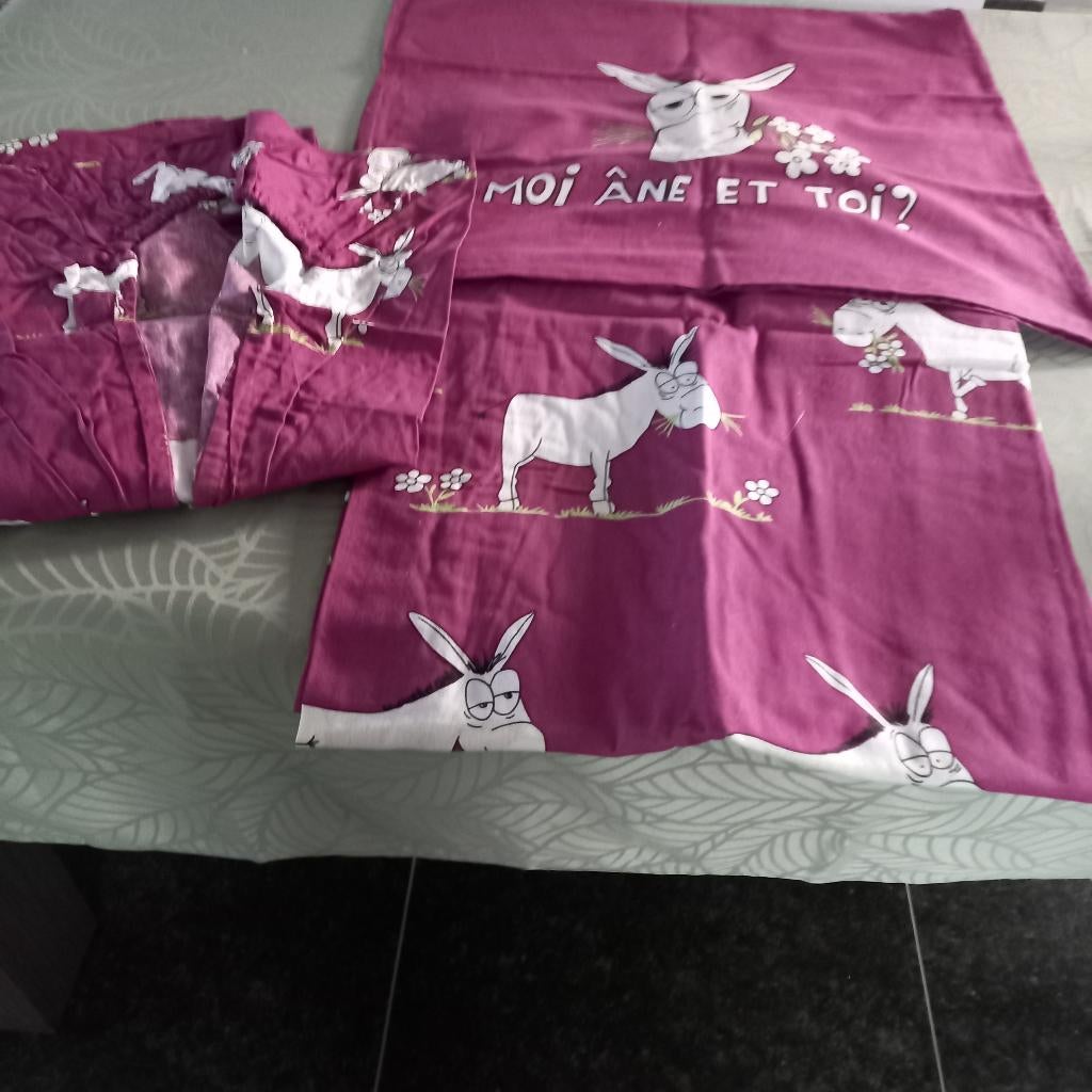 lakenset, Maison & Meubles, Chambre à coucher | Linge de lit, Enlèvement, Utilisé, Une personne