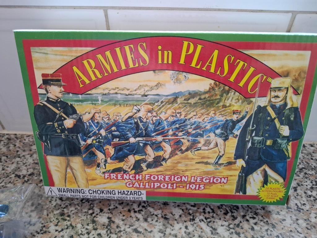 20 soldaatjes Vreemdelingenlegioen 1915 Armies in plastic, Collections, Jouets miniatures, Neuf, Enlèvement ou Envoi