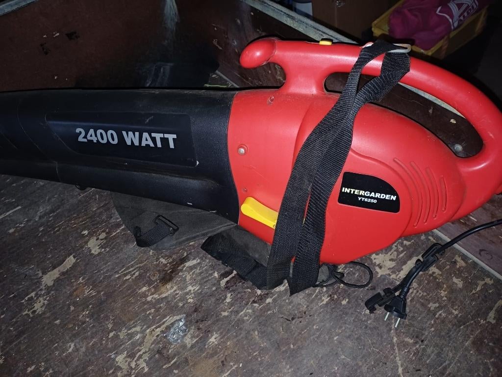 souffleur de feuilles électrique Intergarden (Modèle YT6250), Gebruikt, Handgedragen, Met opvangzak, Elektrisch