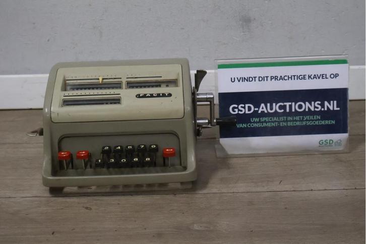 Vintage Facit mechanische rekenmachine, Verzamelen, Retro