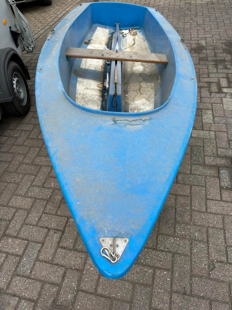 Polyester bootje met middenvin, Watersport en Boten, Kano's, Ophalen, Gebruikt