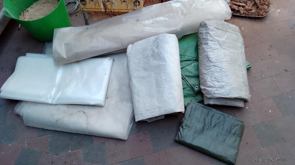 Grote dekzeilen, Ophalen, Gebruikt