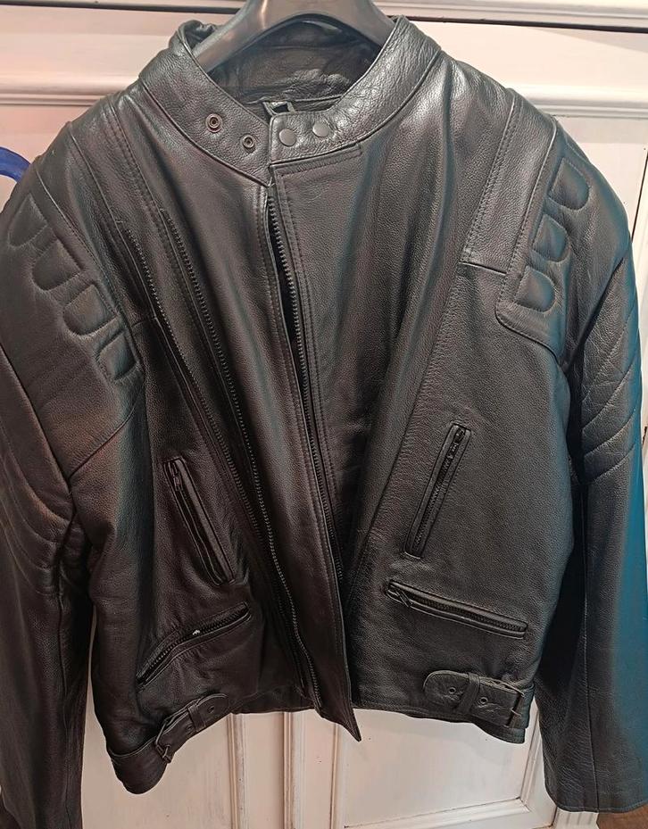 Blouson moto en cuir, Kleding | Heren, Overige Herenkleding, Ophalen