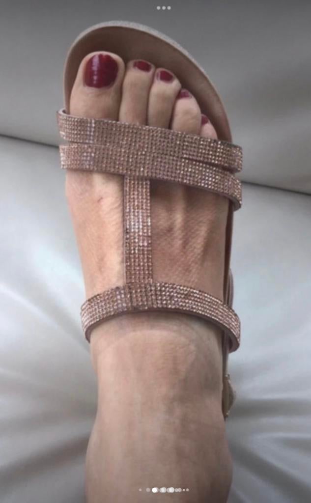 Rose kleurige sandalen Sensunique, Roze, Gedragen, Sandalen of Muiltjes, Ophalen of Verzenden