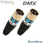 IBIZA XLR-EOL XLR-male 120 Ohm DMX afsluitweerstanden, Muziek en Instrumenten, Licht en Laser, Ophalen of Verzenden, Nieuw